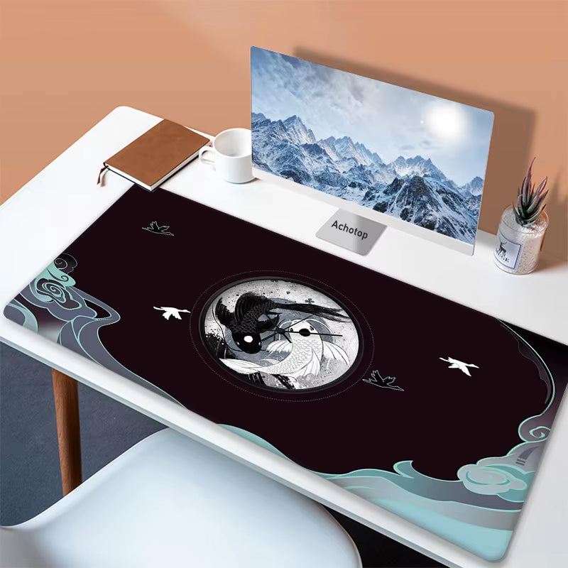 Big Mouse Pad Gamer Abstract Art Koi 90X40Cm XXL Large Gaming Mause Mat Computer Keyboard Mouse Mat Mousepad for PC Desk Pad