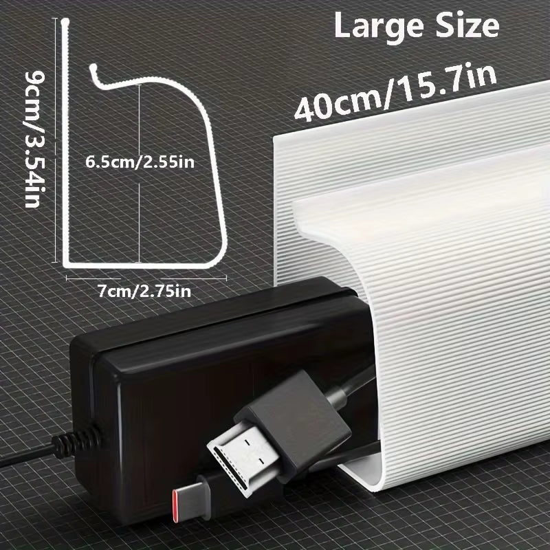 Cable Management under Desk Channel Cable Raceway Cord Hider Desk Cable Tray No Drilling under Desk Cable Management Tray
