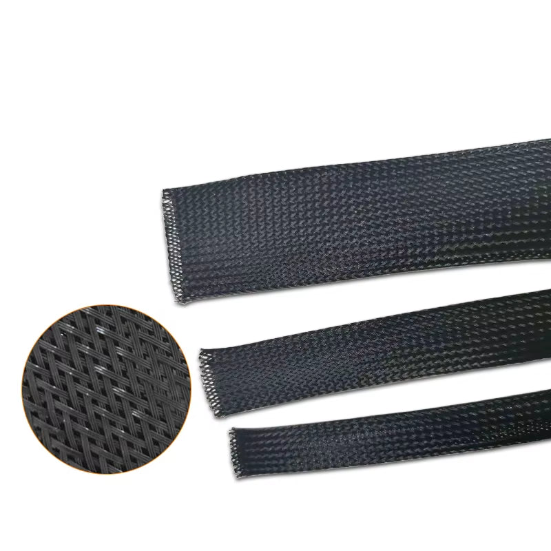 Customizable 5/100/300M 3Mm To100Mm Insulated Braid Sleeving PET Wire Expandable Cable Sleeve Flame-Retardant Nylon Braided Tube