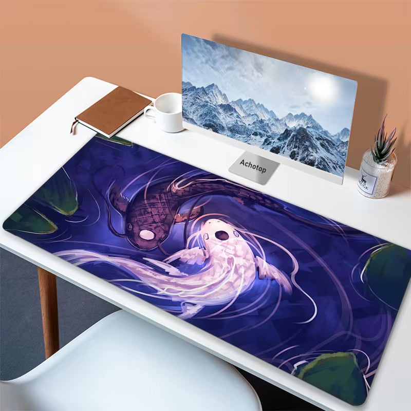 Big Mouse Pad Gamer Abstract Art Koi 90X40Cm XXL Large Gaming Mause Mat Computer Keyboard Mouse Mat Mousepad for PC Desk Pad