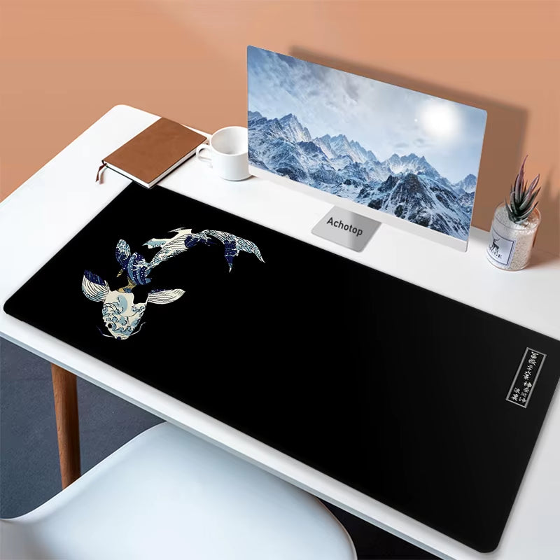 Big Mouse Pad Gamer Abstract Art Koi 90X40Cm XXL Large Gaming Mause Mat Computer Keyboard Mouse Mat Mousepad for PC Desk Pad