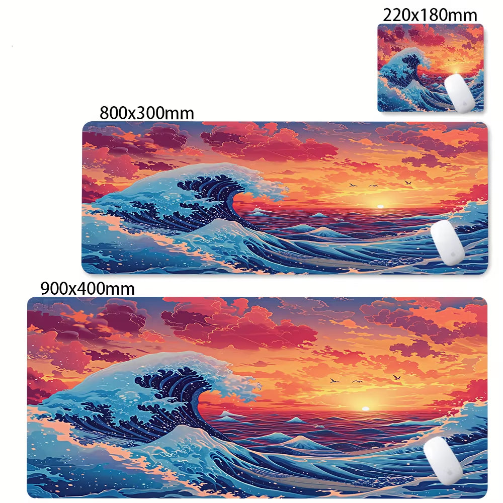 Large Gamer Mouse Mat Gaming XXL Mouse Pad Great Wave Gaming Mouse Pad Office Table Carpet Gaming Mats Computer Big Deskmat