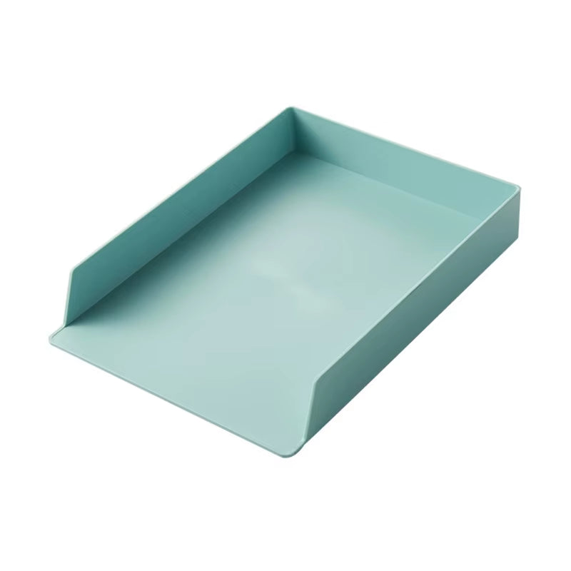 A4 Paper Organizer Document Plastic Case Office Table Desk Storage Superposition Filling File Box Wholesale