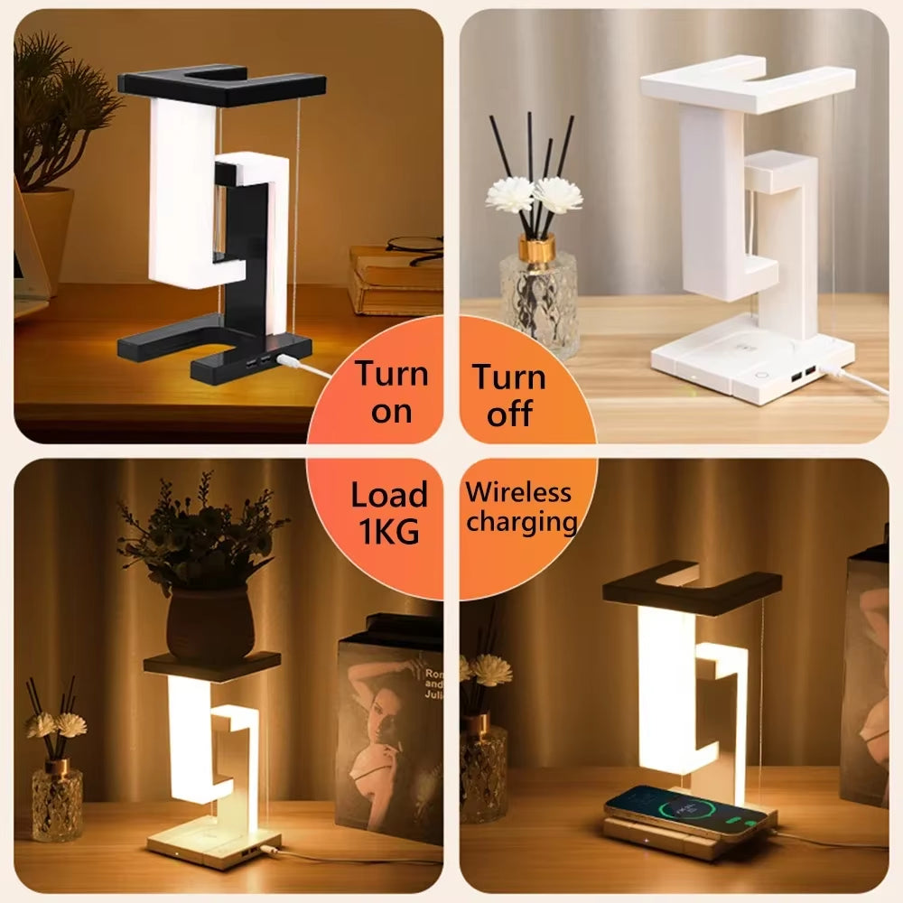 Xiaomi  Suspending Anti-Gravity Night Light 10W Wireless Charging Multifunction Desk Lamp Dimmable Table for Bedroom Decor