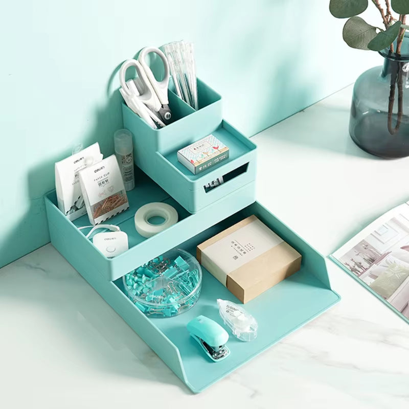 A4 Paper Organizer Document Plastic Case Office Table Desk Storage Superposition Filling File Box Wholesale