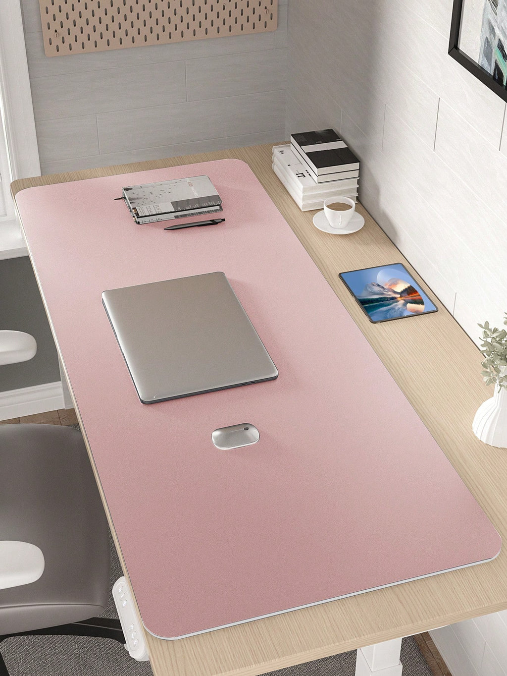 1Pc Solid Large Gaming Mouse Pad, Simple Multifunctional Desk Mat for Office, School, Home Use Back to School Gaming Mouse Pad