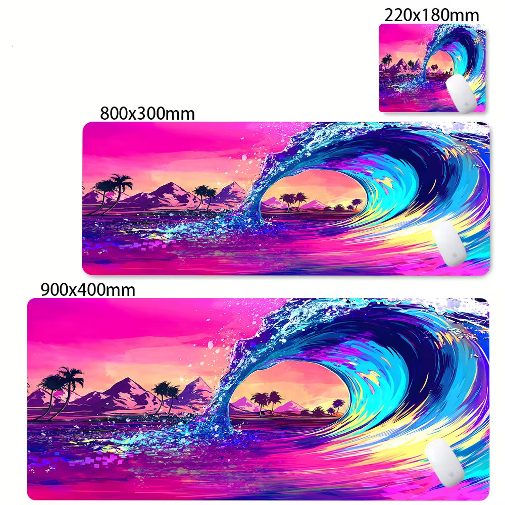 Large Gamer Mouse Mat Gaming XXL Mouse Pad Great Wave Gaming Mouse Pad Office Table Carpet Gaming Mats Computer Big Deskmat