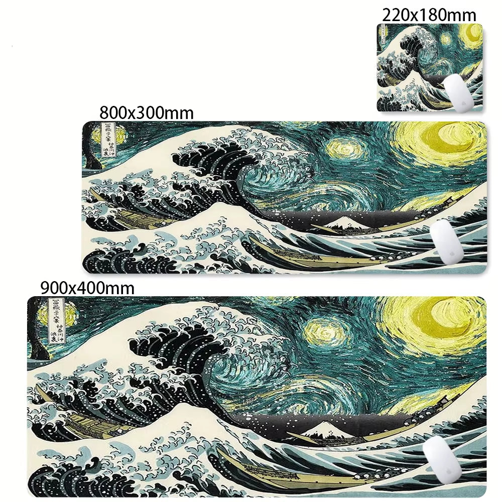 Large Gamer Mouse Mat Gaming XXL Mouse Pad Great Wave Gaming Mouse Pad Office Table Carpet Gaming Mats Computer Big Deskmat
