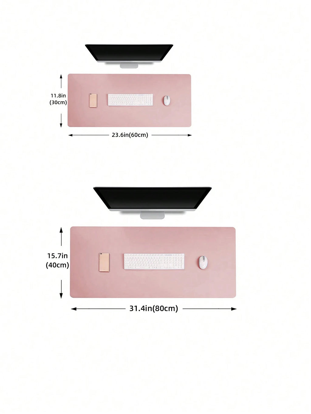 1Pc Solid Large Gaming Mouse Pad, Simple Multifunctional Desk Mat for Office, School, Home Use Back to School Gaming Mouse Pad