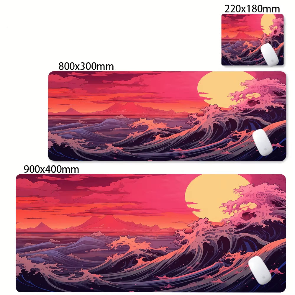 Large Gamer Mouse Mat Gaming XXL Mouse Pad Great Wave Gaming Mouse Pad Office Table Carpet Gaming Mats Computer Big Deskmat