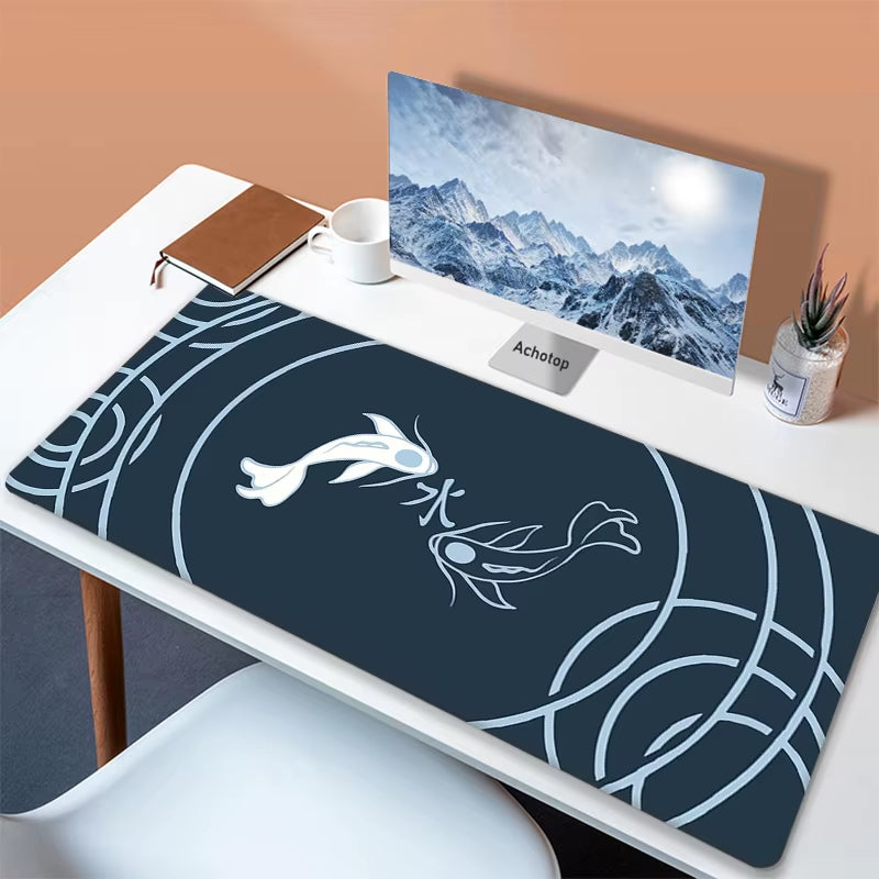 Big Mouse Pad Gamer Abstract Art Koi 90X40Cm XXL Large Gaming Mause Mat Computer Keyboard Mouse Mat Mousepad for PC Desk Pad