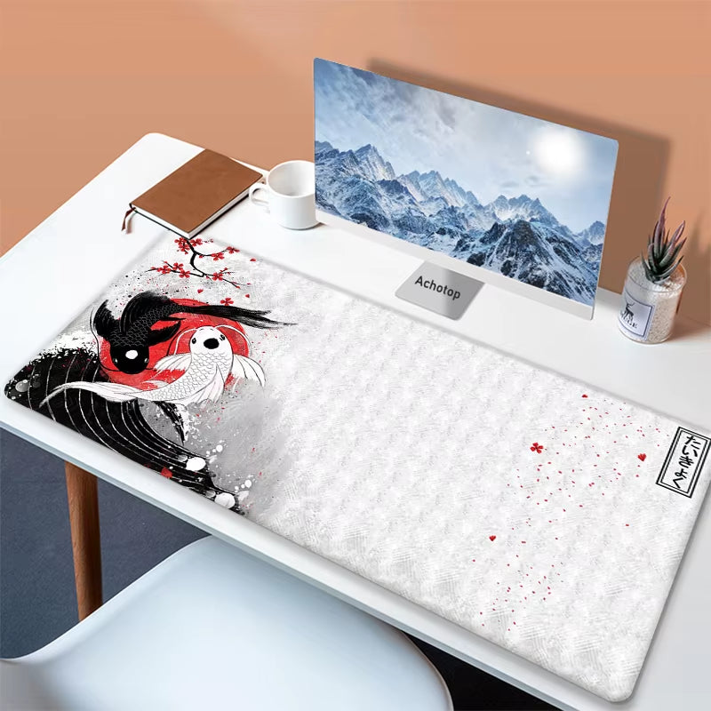 Big Mouse Pad Gamer Abstract Art Koi 90X40Cm XXL Large Gaming Mause Mat Computer Keyboard Mouse Mat Mousepad for PC Desk Pad