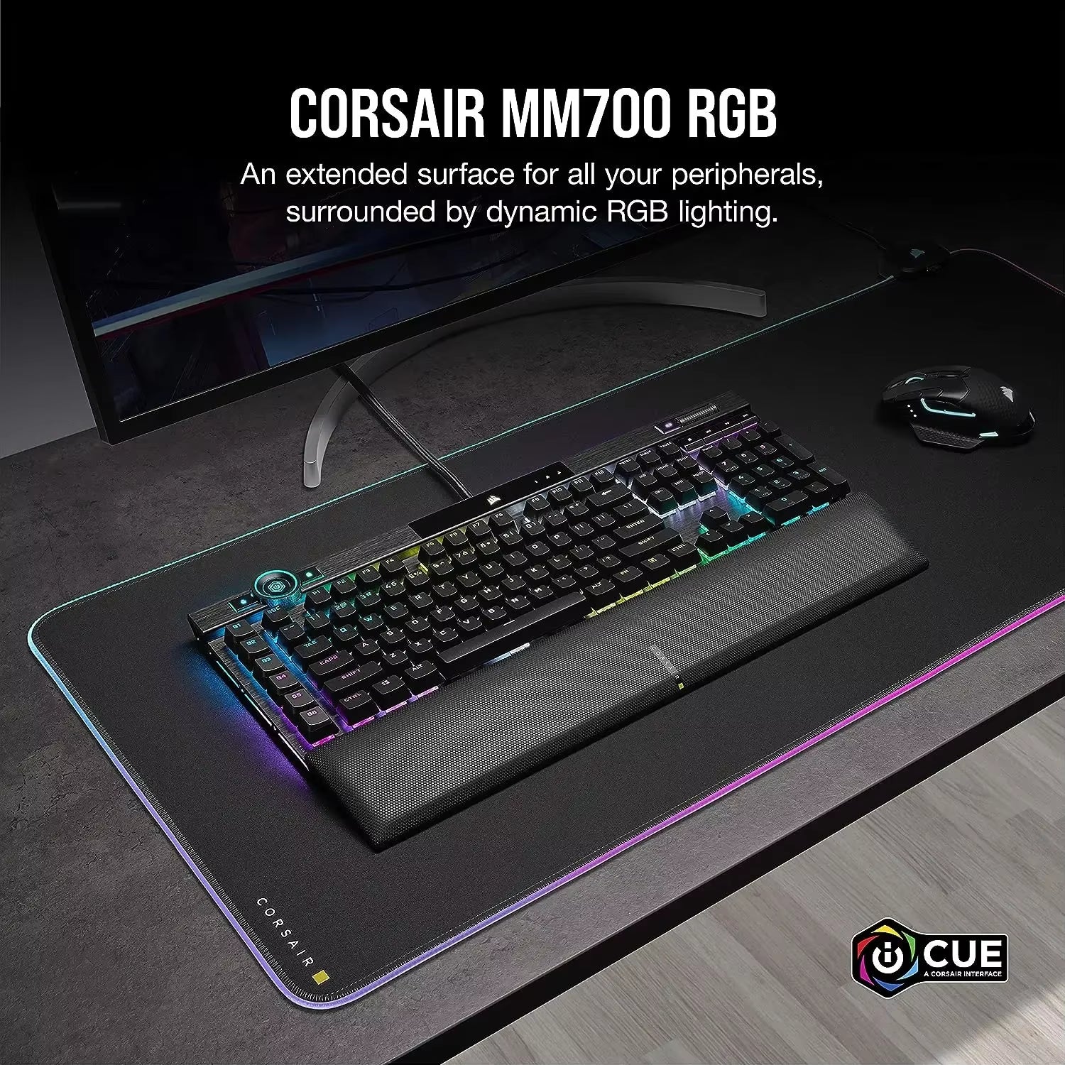 MM700 RGB Extended Cloth Gaming Mouse Pad